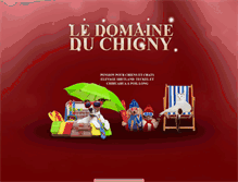 Tablet Screenshot of le-domaine-du-chigny.com